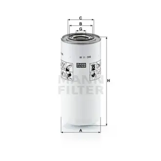 Фильтр масляный MANN-FILTER W11006