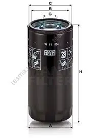 Фільтр масляний MANN-FILTER W11024 (фото 1)