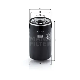 Фільтр гідравлічний MANN-FILTER W11606
