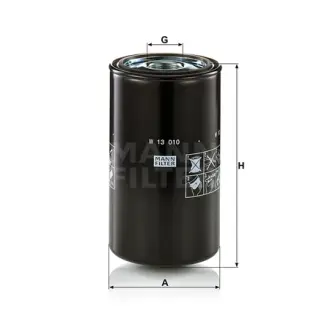 Фільтр гідравлічний MANN-FILTER W13010