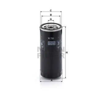 Фільтр масляний MANN-FILTER W730