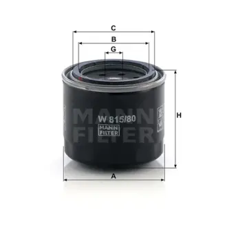 Фильтр масляный MANN-FILTER W81580