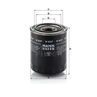 Фильтр гидравлический MANN-FILTER W9237
