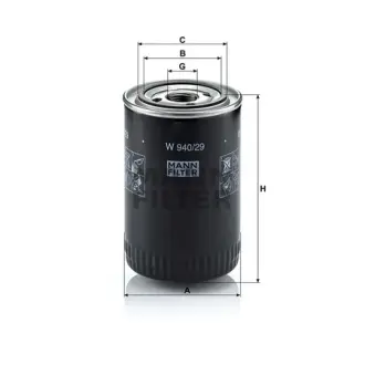 Фільтр масляний MANN-FILTER W94029