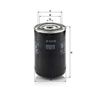 фільтр масляний MANN-FILTER W94035