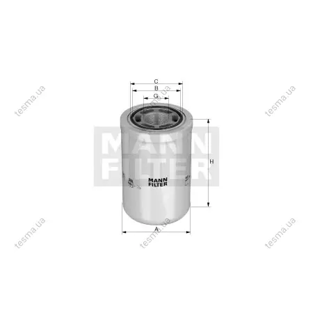 Фильтр гидравлический MANN-FILTER WH722 (фото 1)