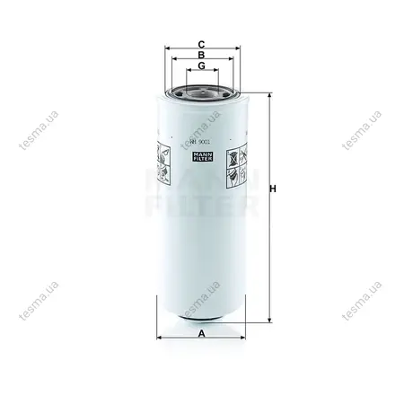 Фильтр гидравлический MANN-FILTER WH9001 (фото 1)