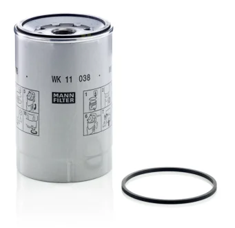 Паливний фільтр VOLVO 8700, 8900, 9500, B5, B6, B7, B8, FE, FE II, FH, FH16, FL II, FL III, FM, FM II, FMX D13A400-D9B380 01.91- MANN-FILTER WK11038Z