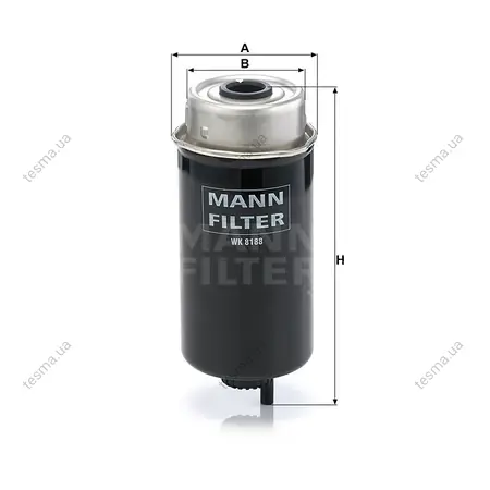 Фильтр топливный MANN-FILTER WK8188 (фото 1)