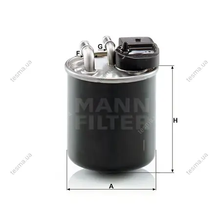 Фильтр топливный MANN-FILTER WK82020 (фото 1)