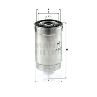 фильтр топливный MANN-FILTER WK8428