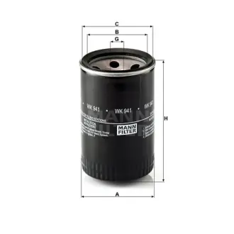 Фільтр паливний MANN-FILTER WK94110
