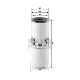 Фільтр масляний MANN-FILTER WP12120