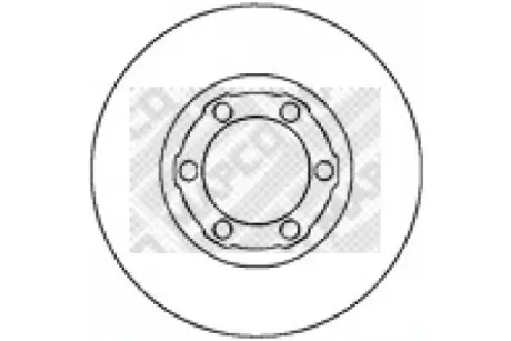 Тормозной диск MAPCO 15250