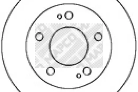 Тормозной диск MAPCO 15252