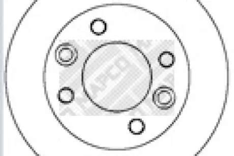 Тормозной диск MAPCO 15282