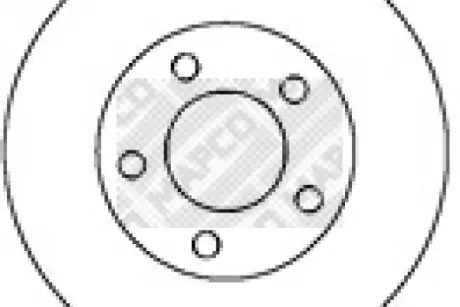 Тормозной диск MAPCO 15283