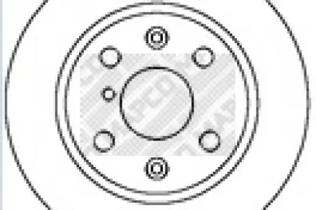 Тормозной диск MAPCO 15286