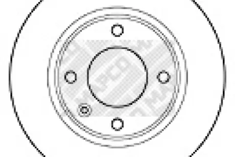 Тормозной диск MAPCO 15307