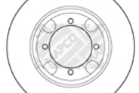 Тормозной диск MAPCO 15506