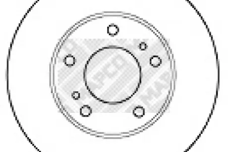 Тормозной диск MAPCO 15508