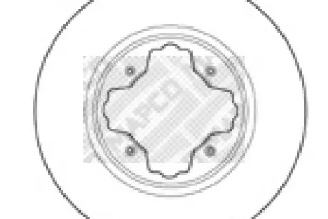 Тормозной диск MAPCO 15522
