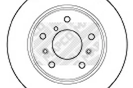 Тормозной диск MAPCO 15534