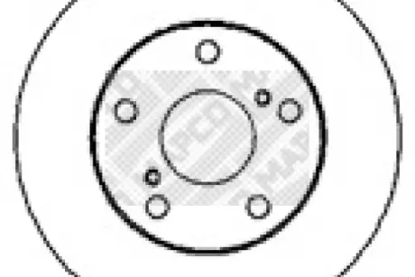 Тормозной диск MAPCO 15556