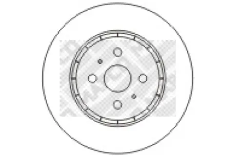 Тормозной диск MAPCO 15572