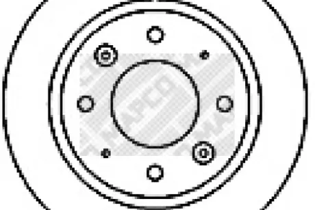 Тормозной диск MAPCO 15575