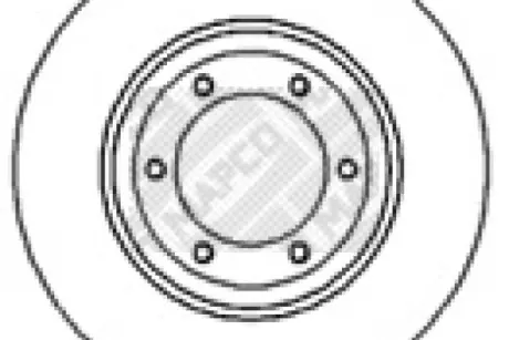 Тормозной диск MAPCO 15580