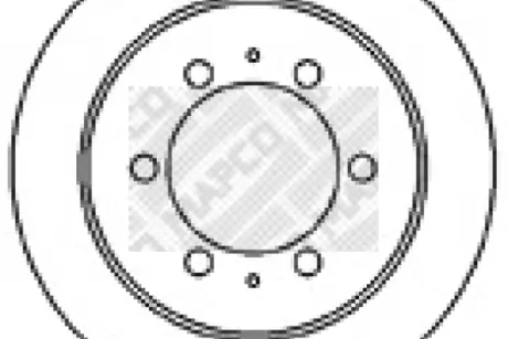 Тормозной диск MAPCO 15582