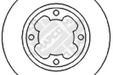 Тормозной диск MAPCO 15587