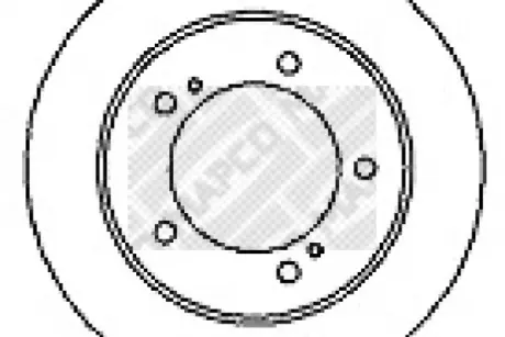 Тормозной диск MAPCO 15591