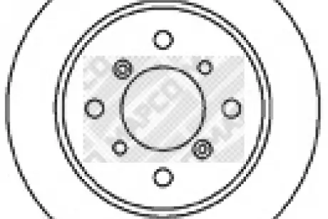 Тормозной диск MAPCO 15595