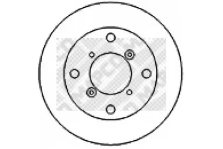 Тормозной диск MAPCO 15596