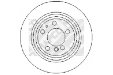 Тормозной диск MAPCO 15661