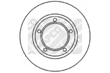Тормозной диск MAPCO 15682