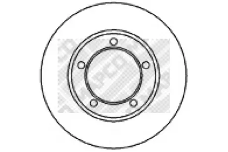 Тормозной диск MAPCO 15683