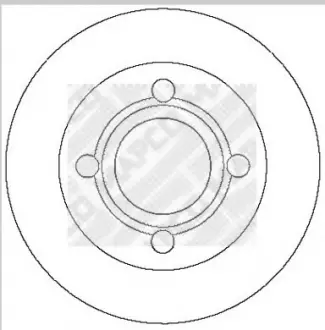 Тормозной диск MAPCO 15706