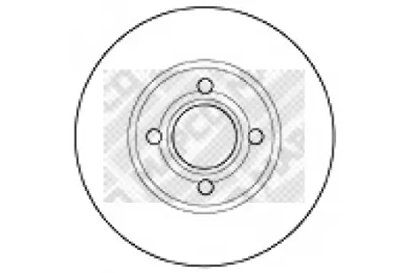 Тормозной диск MAPCO 15863
