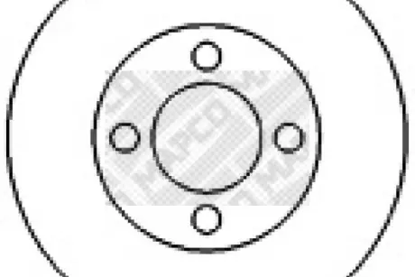 Тормозной диск MAPCO 15886