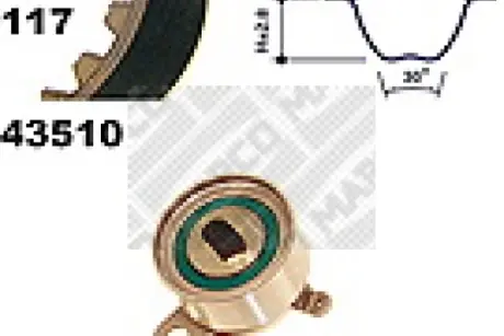 Комплект ремня ГРМ MAPCO 23510