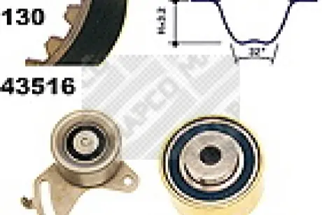 Комплект ремня ГРМ MAPCO 23516
