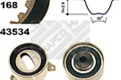 Комплект ремня ГРМ MAPCO 23534