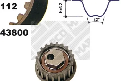 Комплект ремня ГРМ MAPCO 23800