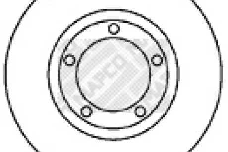 Тормозной диск MAPCO 25511
