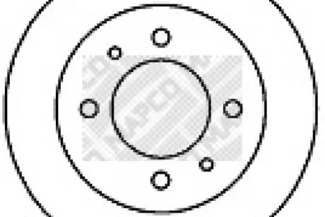 Тормозной диск MAPCO 25517