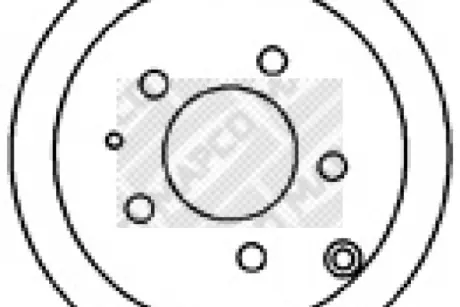 Тормозной диск MAPCO 25532