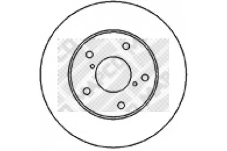 Тормозной диск MAPCO 25568